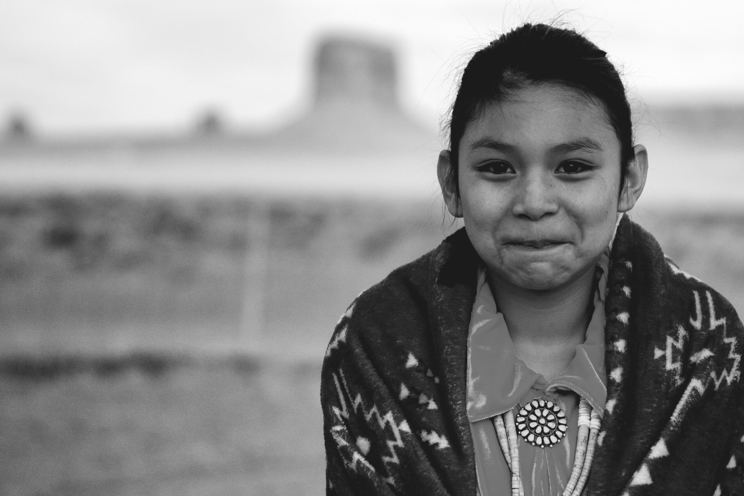 A Young Navajo Girl Who Lives In Monument Valley, Arizona A Young Navajo Girl Who Lives in Monument Valley, Arizona