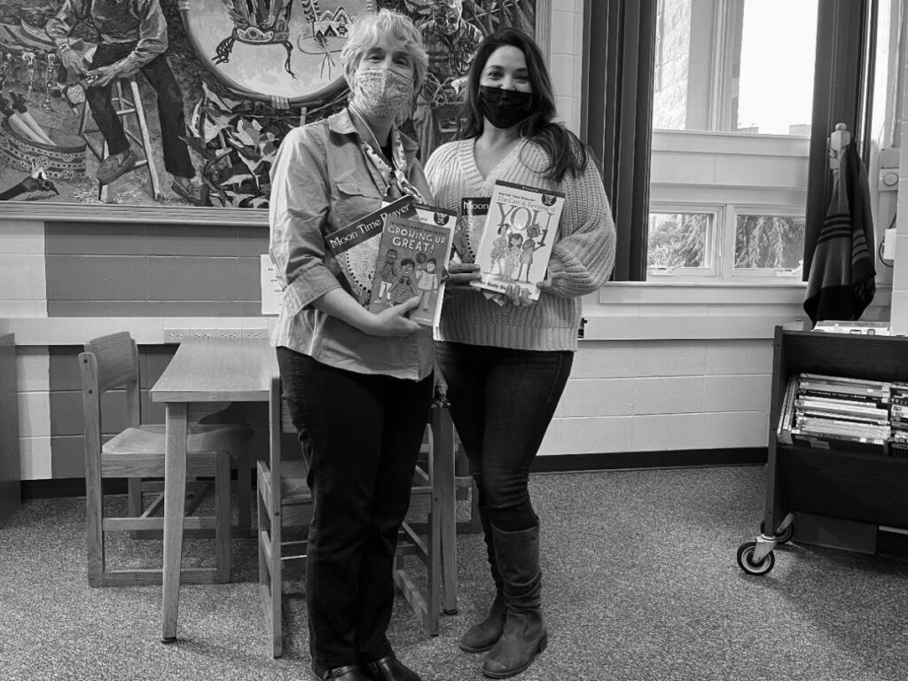 Tracey Nute and Candi Ewer, Indian Island School Tracey Nute and Candi Ewer, Indian Island School