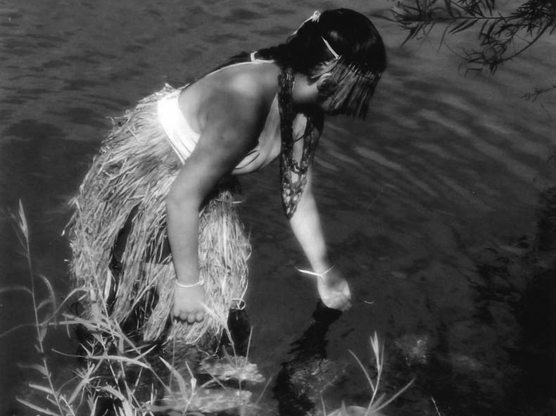 Indigenous Teenage Girl in traditional dress